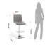 Wooster Swivel Upholstered Adjustable Height Counter Stool with Metal Frame