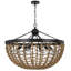 Luminaire suspendu en métal H 60 po x 6 po Lillington pour maison moderne