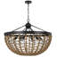 Luminaire suspendu unique 6 lumières Bahiya