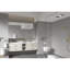Grand miroir mural avec cadre en métal - 84 po X 48 po, rouille, reflet transparent, pour salle à manger et chambre à coucher H Structure rouillée, lignes, salle de bain moderne