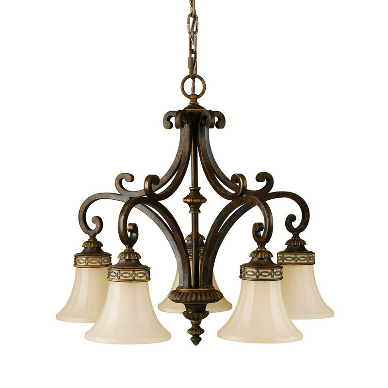 Pritzker 5 - Light Shaded Chandelier