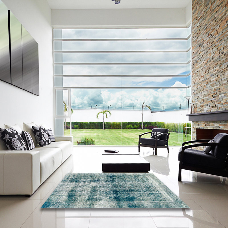 Tapis abstrait 2093, Carré 7 pi