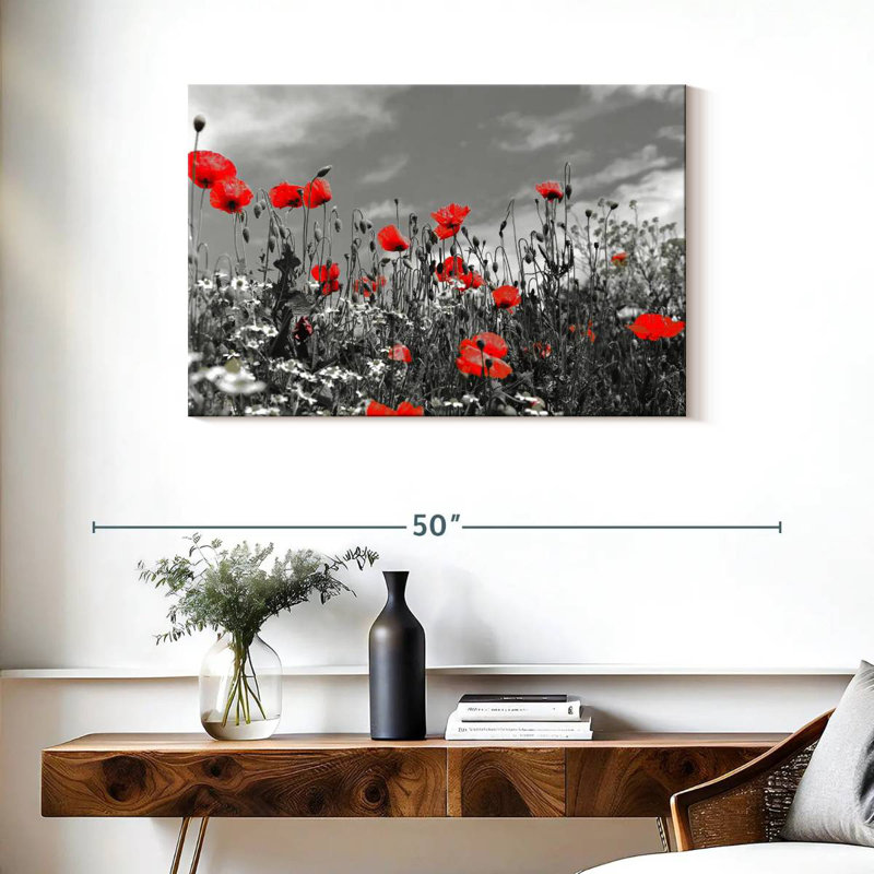 Champ de coquelicots, H 24 po x l 36 po