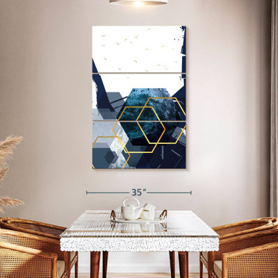 Avery hexagonal paysage doré II