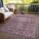 Machine Washable Indoor/Outdoor Christain ACN1228 Merlot Rug
