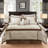 7 Piece Comforter Set Taupe/Brown