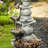 Comanche Hand Crafted Weather Resistant Floor Fountain with Light