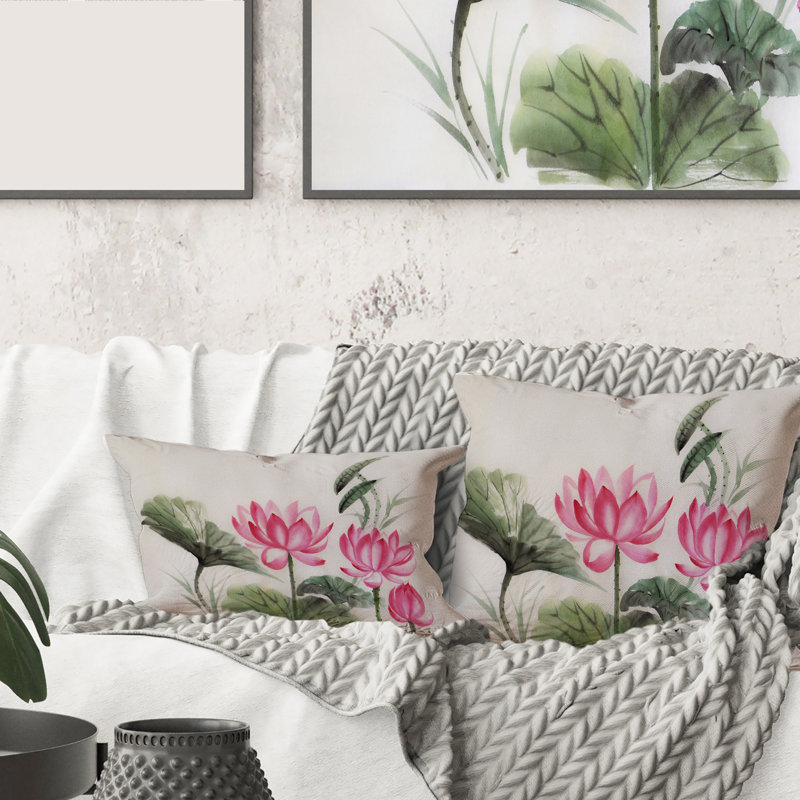 Floral Throw Pillow
