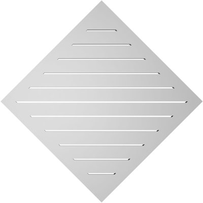 Diamond Surface Mount Signature Urethane Functional Gable Vent, Primed Tan