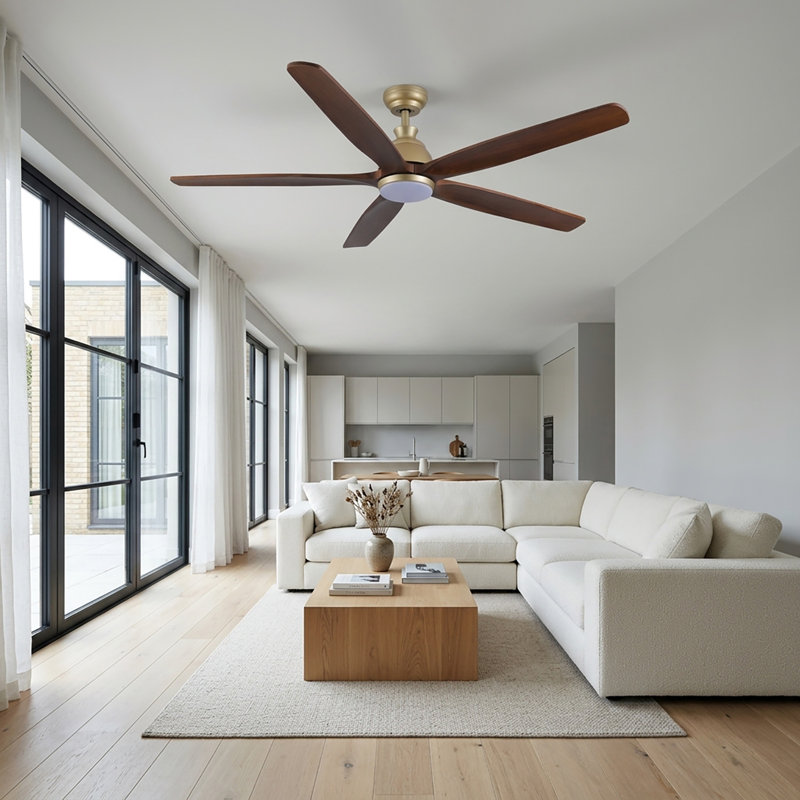 132cm Ceiling Fan with LED Lights, 152cm