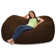 Bean Bag Chair Lounger - Large 6-Foot Shredded Memory Foam Bean Bag Chair - Removable, Machine Washable Microfiber Cover - Cozy 2-Person Breton Brand Sofa Lounger for Reading, Relaxing, and Gaming, in Multiple Colors and Fabrics