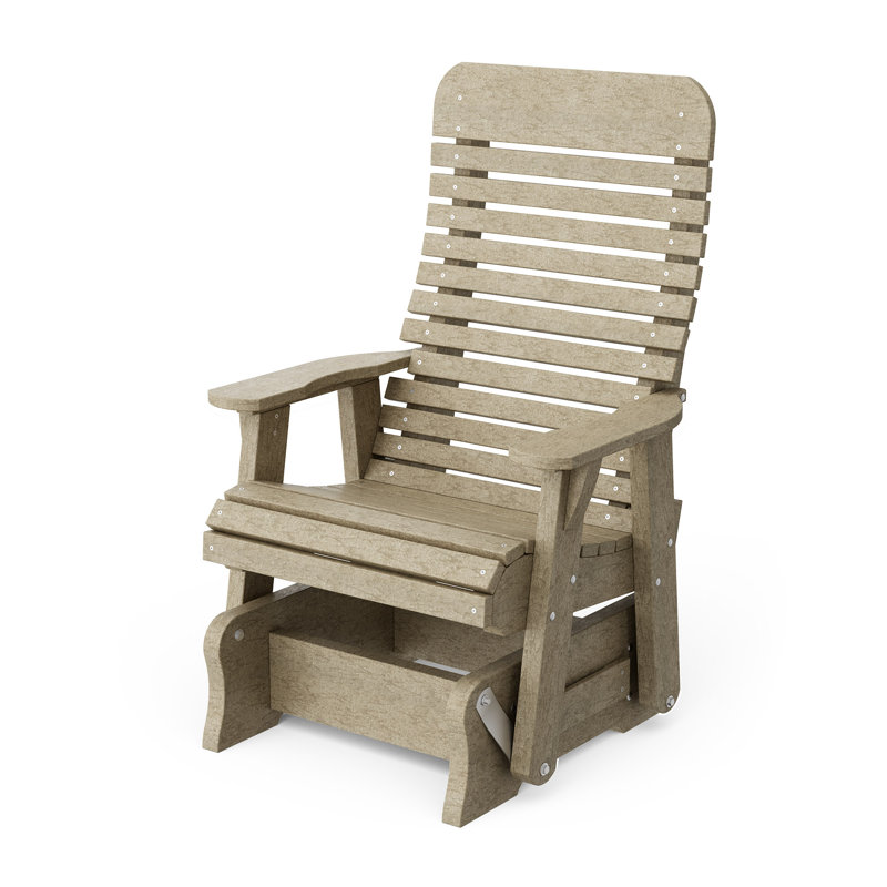 Fauteuil oscillant simple Signature, Bois patiné