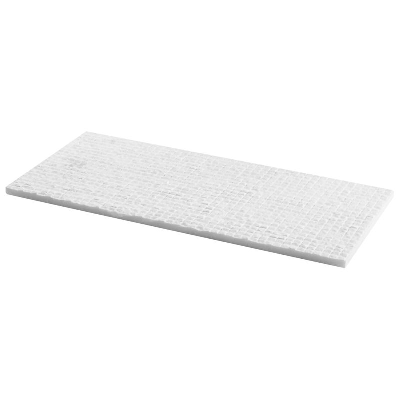 Rakestone 12x24 3D Honed Limestone Stone Tile, Bianco Ice White, Marble, Cube 3D