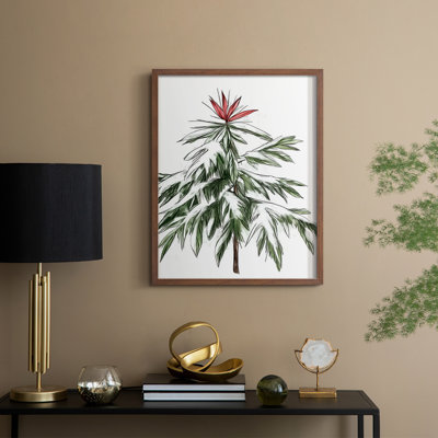 «Christmas Holiday Art DCCCLI», reproduction d'art encadrée - bois massif