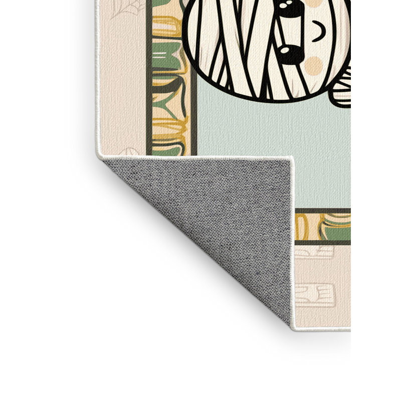 Tapis de Noël lavable The Holiday Aisle®, Rectangle 6 pi x 9 pi