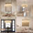 24" Dimmable Led Alabaster Chandelier Marble Drum Pendant Lights