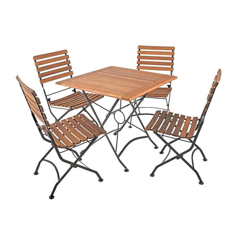 Nalesha 4 - Person Patio Dining Set with Square Table