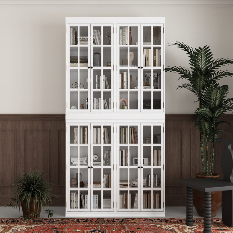 Jayziel Storage Bookcase, White