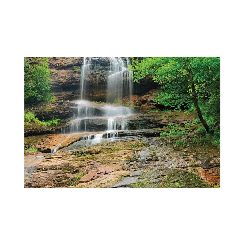 Canada, Nova Scotia, Cape Breton Highlands National Park. Beulach Ban Falls Cascade by Jaynes Gallery - Wrapped Canvas Print