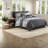Piece Full Bedding Sets Polyester Rustic Modern Bedroom Home Blue
