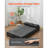 Canapé-lit pliant 3-en-1 avec 3 coussins gris foncé