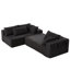 Ensemble de canapé modulaire revêtu de tissu d'ameublement en chenille Boneless-1315166456-1315166459