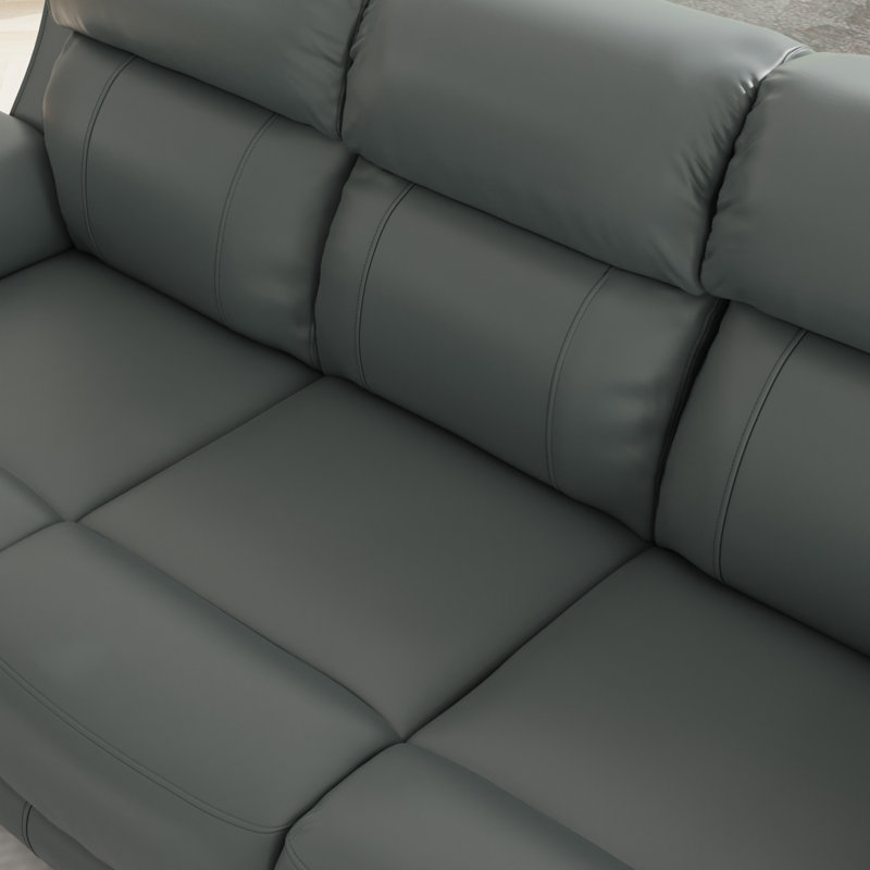 Canapé inclinable double Oslo Power Sapphire, Bleu saphir