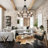  Orris 8 - Light 30"W Dimmable Farmhouse Rope Kitchen Island Wagon Wheel Chandelier-594147374