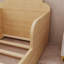 Lit de sol en forme d'ours pour tout-petit en bois massif -1490292846