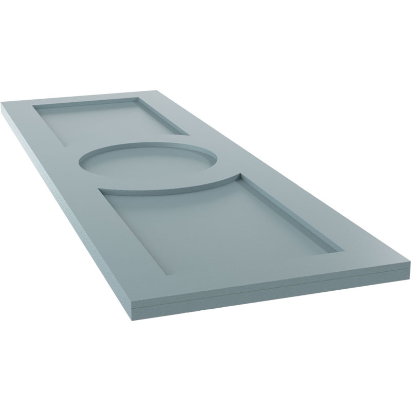 Volets en PVC True Fit, Bleu paisible, 27", 12"
