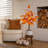 Pre-Lit Autumn Maple Artificial Fall Tree With 180 Warm White LED Lights-950483943