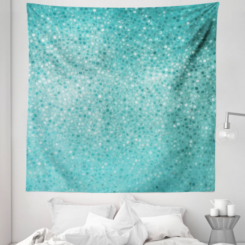 Small Dot Tiles Shape Simple Classical Creative Design Tapestry, 223.52cm H x 223.52cm W