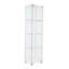 Armoire en verre à une porte avec 4 tablettes, idéale pour exposer vos objets préférés ou objets de collection et assurer la sécurité et la durabilité.