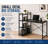Utopia Alley SmartSpace Series Computer Desk with Storage Shelves, 47 Inch Home Office Desk, Reversible Bookshelf Design, Study, Gaming & Workstation Desk, Black-139044803