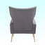 Chaise d'appoint moderne avec repose-pieds-88045870