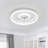 Karlena 20'' Modern Flush Mount Ceiling Fan with Dimmable Lights and Remote Control Reversible DC Motor Timer Noiseless (Set of 2)