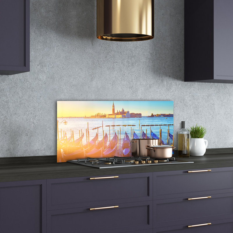 Miles 50cm W x 100cm L Glass Peel and Stick Panel