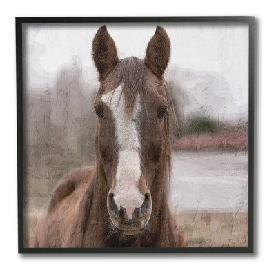 «Brown Horse Portrait», estampe numérique par Kim Allen