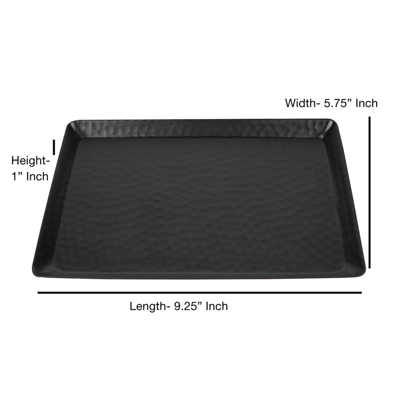 Metal Tray, 1" H x 9.25" W x 5.75" D