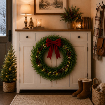 Real Touch PE Christmas Garland, Artificial Norfolk Pine Garland for Mantel, Stair Railing, Christmas Tree, Xmas Decoration for Indoor & Outdoor, Green 6ft