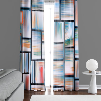 Deshawnte Semi Sheer Curtain Pair