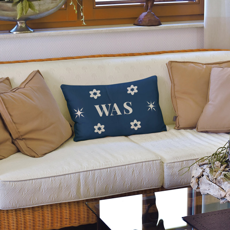 Coussin en simili lin Washington Basketball