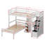 Lit mezzanine simple avec tiroirs Pervin Kids-102214097