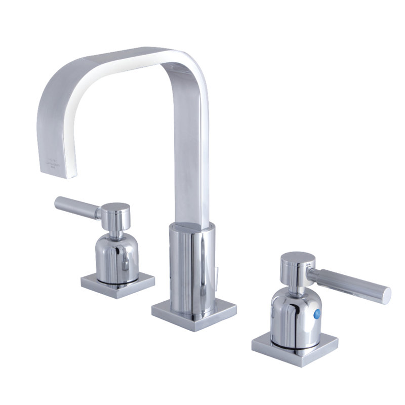 Robinet de salle de bain espacé Kingston, Chrome poli