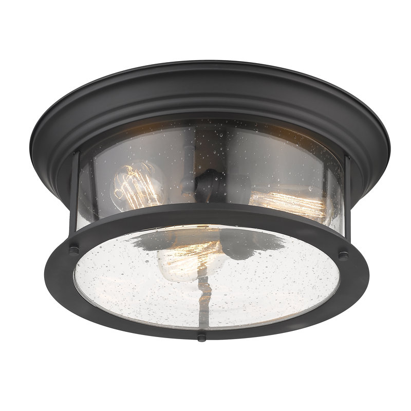 Plafonnier encastré 3 lumières 15,5 po Canale, Noir mat