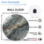 Horloge murale de luxe avec horloge murale 12 po