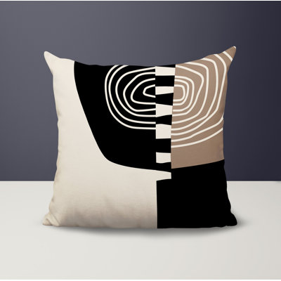 Marti Abstract Reversible Indoor/Outdoor Square Pillow