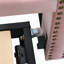 Lit de jour simple tapissier avec couchette escamotable, rose-763975560