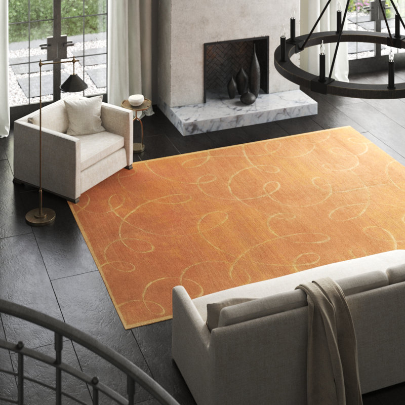 Waltz Abstract Area Rug, Rectangle 9' x 12'