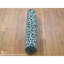 Tapis de couloir 2 pi 9 po x 8 po vert, motif damassé moderne en laine nouée à la main texturée et soie pure A9F11794252B4BAFBCD2C881AE51F943